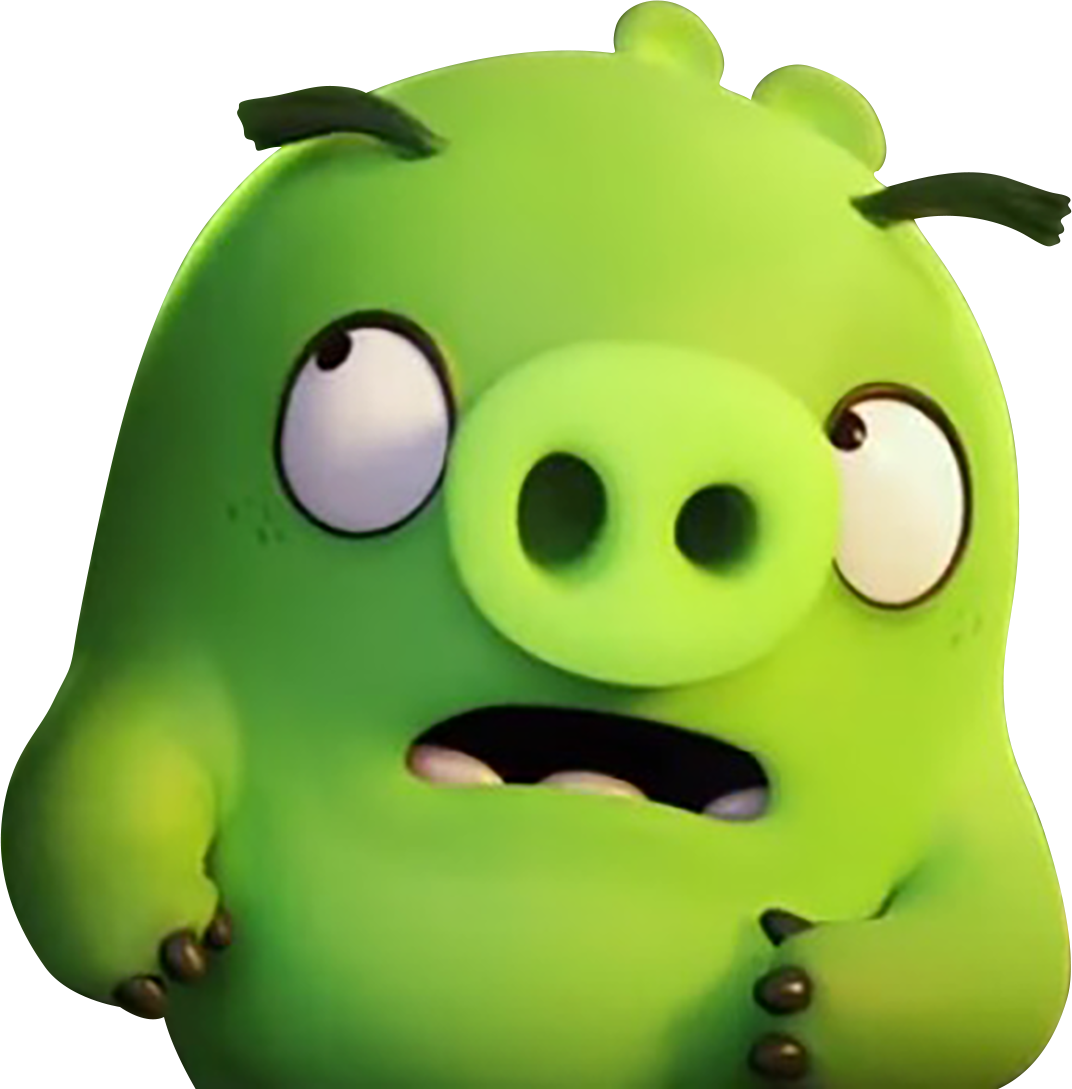 Angry Bird Angry Birds, Cartoon Characters, Emojis, - Leonardo Piggy Angry Birds Desenho (1072x1089), Png Download