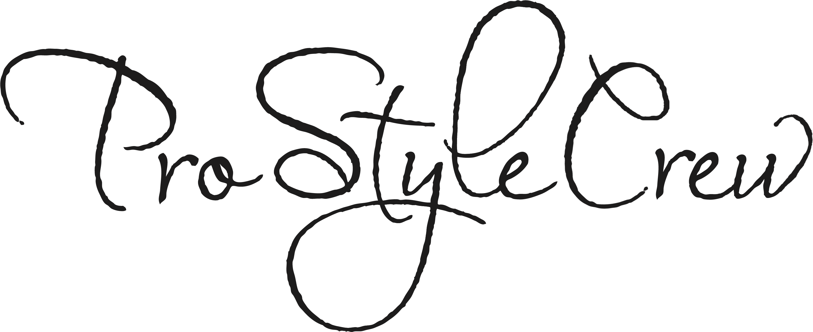 Pro Style Crew - Line Art (3253x1292), Png Download