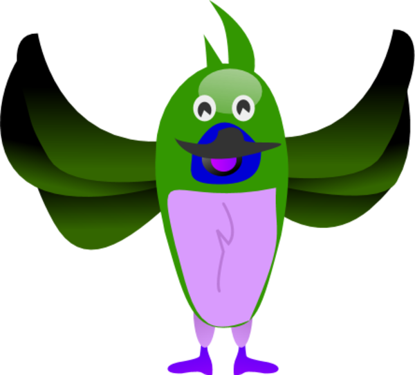 Bird Free Download Best On X Wings - Clip Art (600x541), Png Download