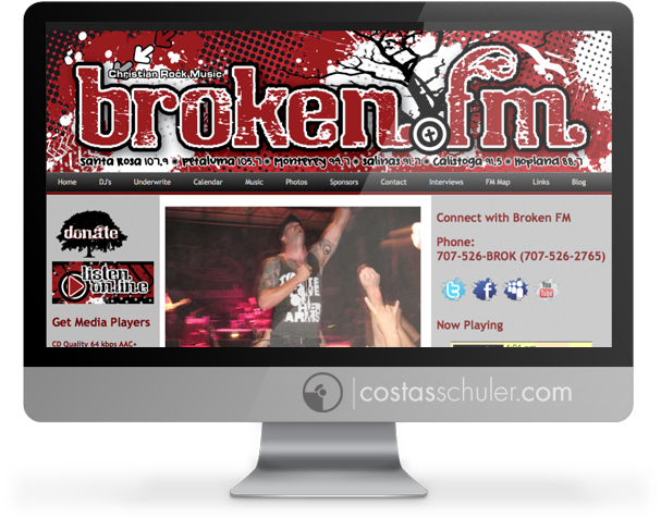 Broken Fm Web Redesign Project - Computer Monitor (650x500), Png Download