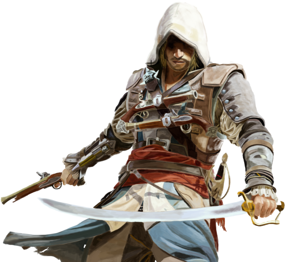 Edward Kenway Png - Assassin's Creed Pirates Edward (919x869), Png Download