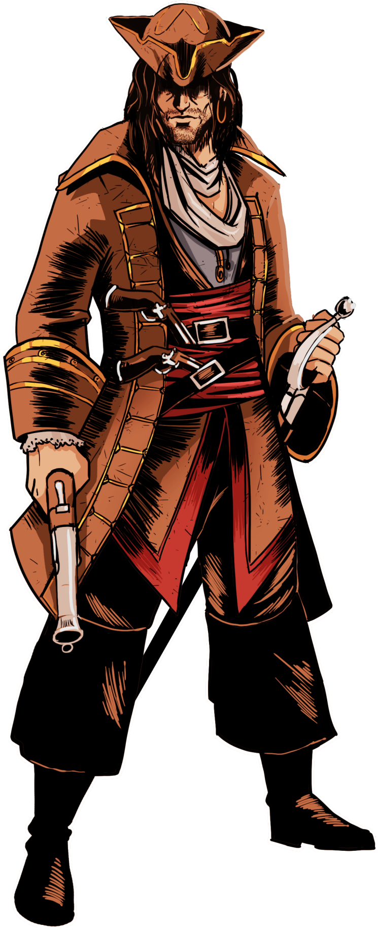 Assassin's Creed Pirates Alonzo (940x1920), Png Download