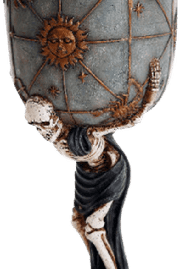 Atlas Skeleton Goblet Cc11880 By Medieval Collectibles - Christian Cross (1368x855), Png Download