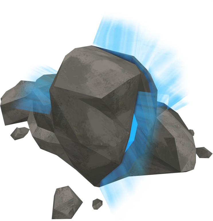 Glowing Rock - Glowing Rock Transparent (743x769), Png Download