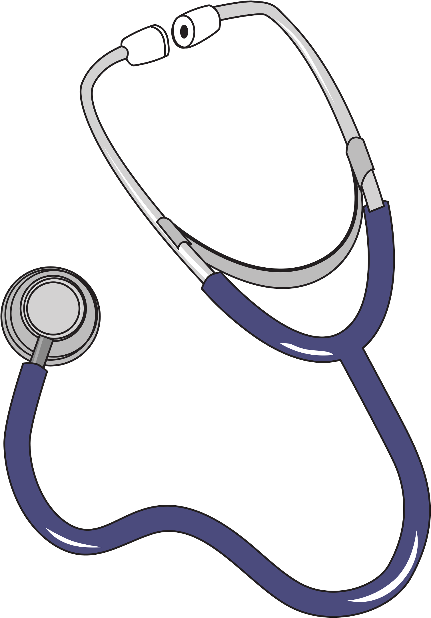 Big Image - Stethoscope Clip Art (1837x2400), Png Download