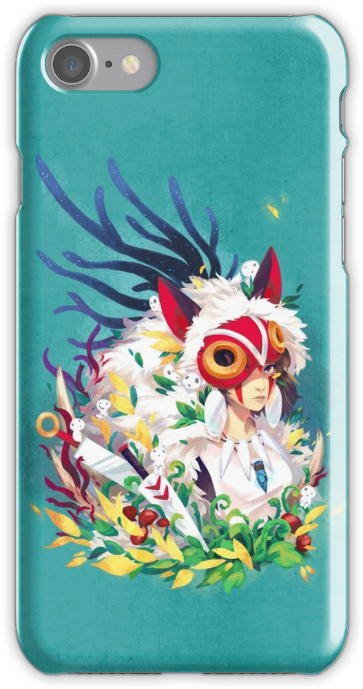 Princess Mononoke Iphone 7 Snap Case - Princess Mononoke (750x1000), Png Download