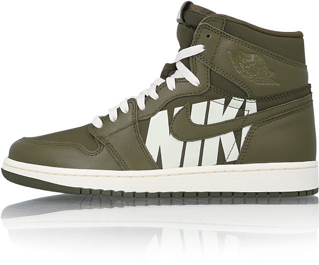 Air Jordan 1 Retro High Og All Grey (1000x1000), Png Download