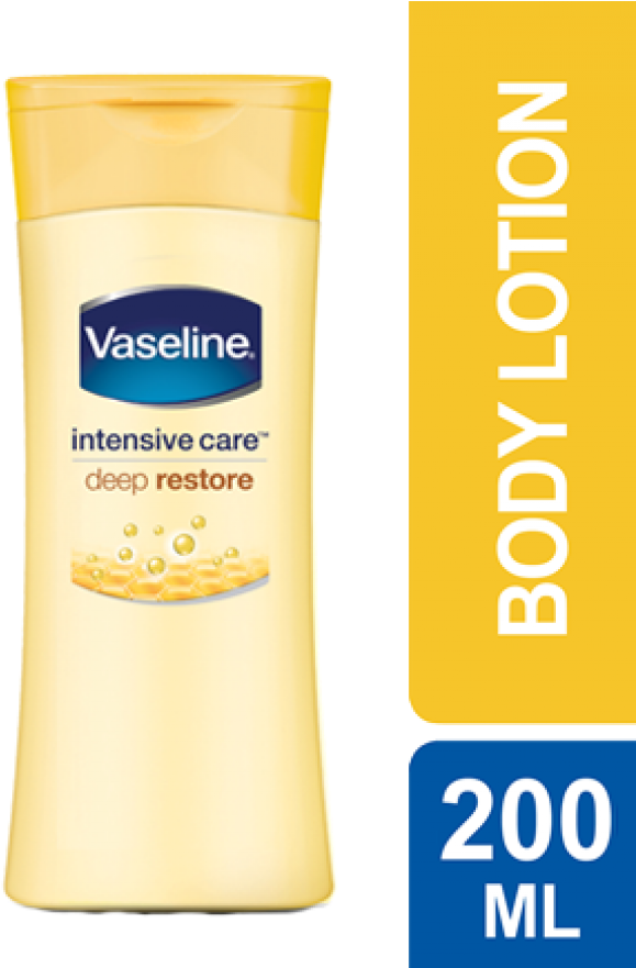Vaseline Intensive Care Deep Restore Lotion - Vaseline Lotion Deep Restore (800x880), Png Download