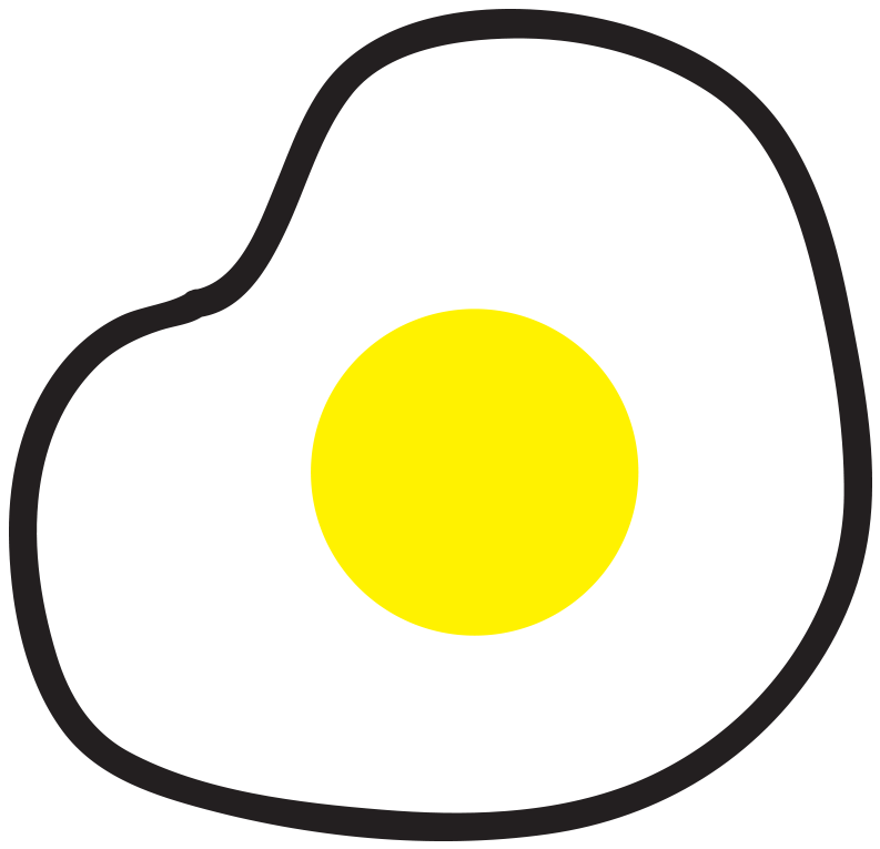 Adesivo Ovo Frito De Martha Portella Caldas Maximiano - Circle (958x958), Png Download