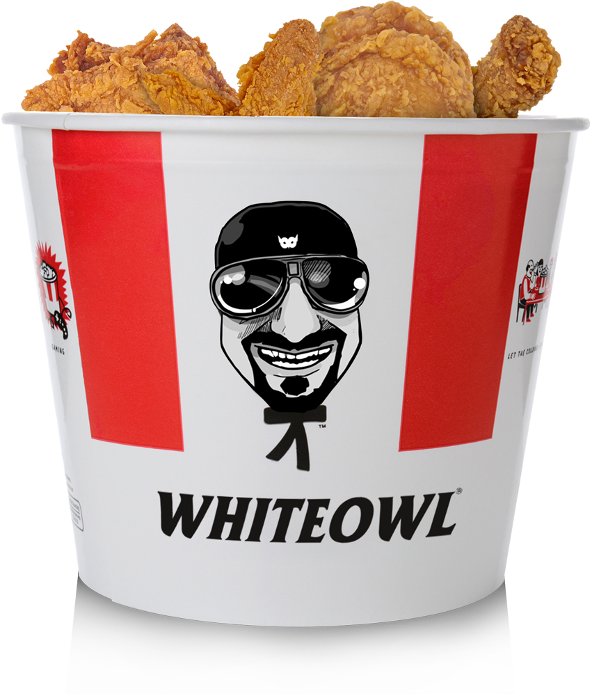 White Owl - Fried Chicken Leg (851x1000), Png Download