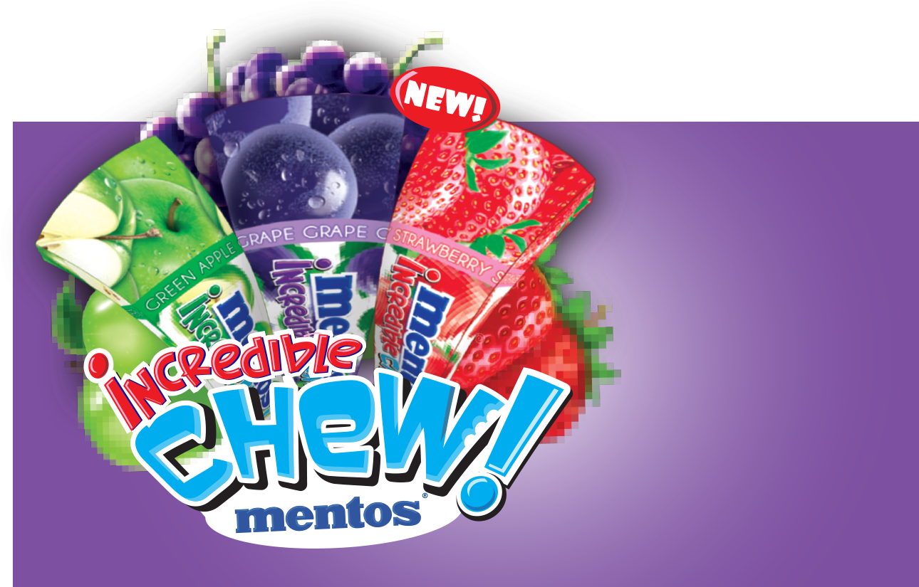 Mentos-chew - Toffee (1290x825), Png Download
