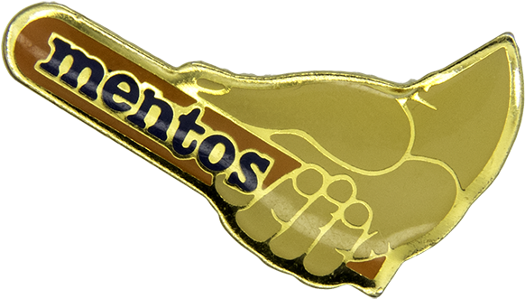 Mentos Pin - Gold (600x600), Png Download