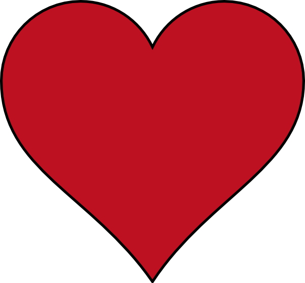 Ranger Red Heart Png (600x556), Png Download