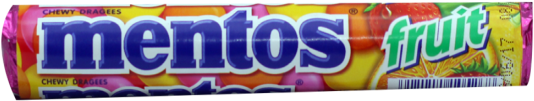 Mentos Fruit Roll - Mentos (550x684), Png Download