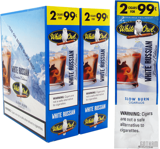 White Russian White Owl (600x600), Png Download