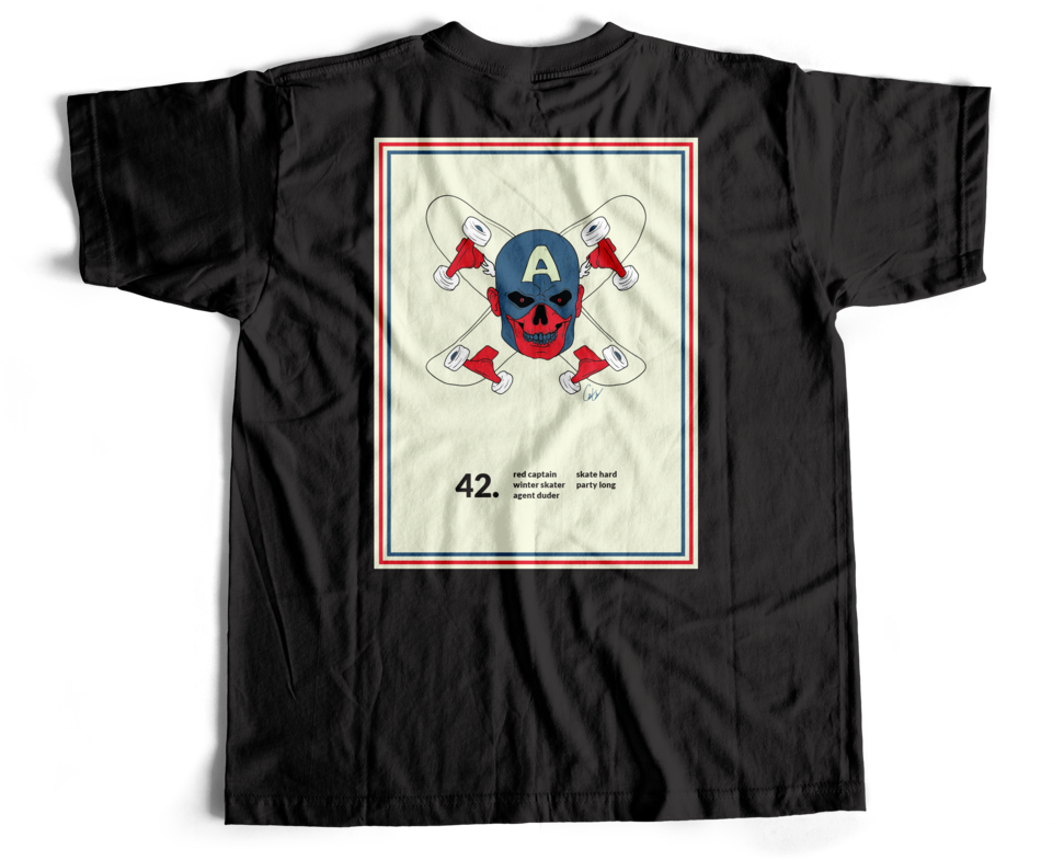 Red Captain T-shirt (1000x1000), Png Download