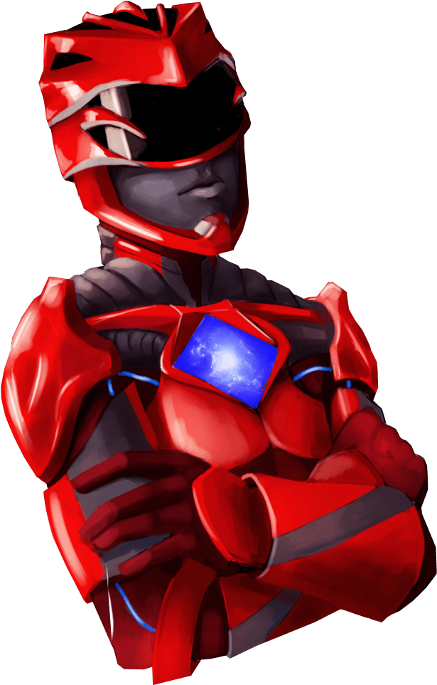 Red Power Ranger Sticker - Superhero (1000x1000), Png Download