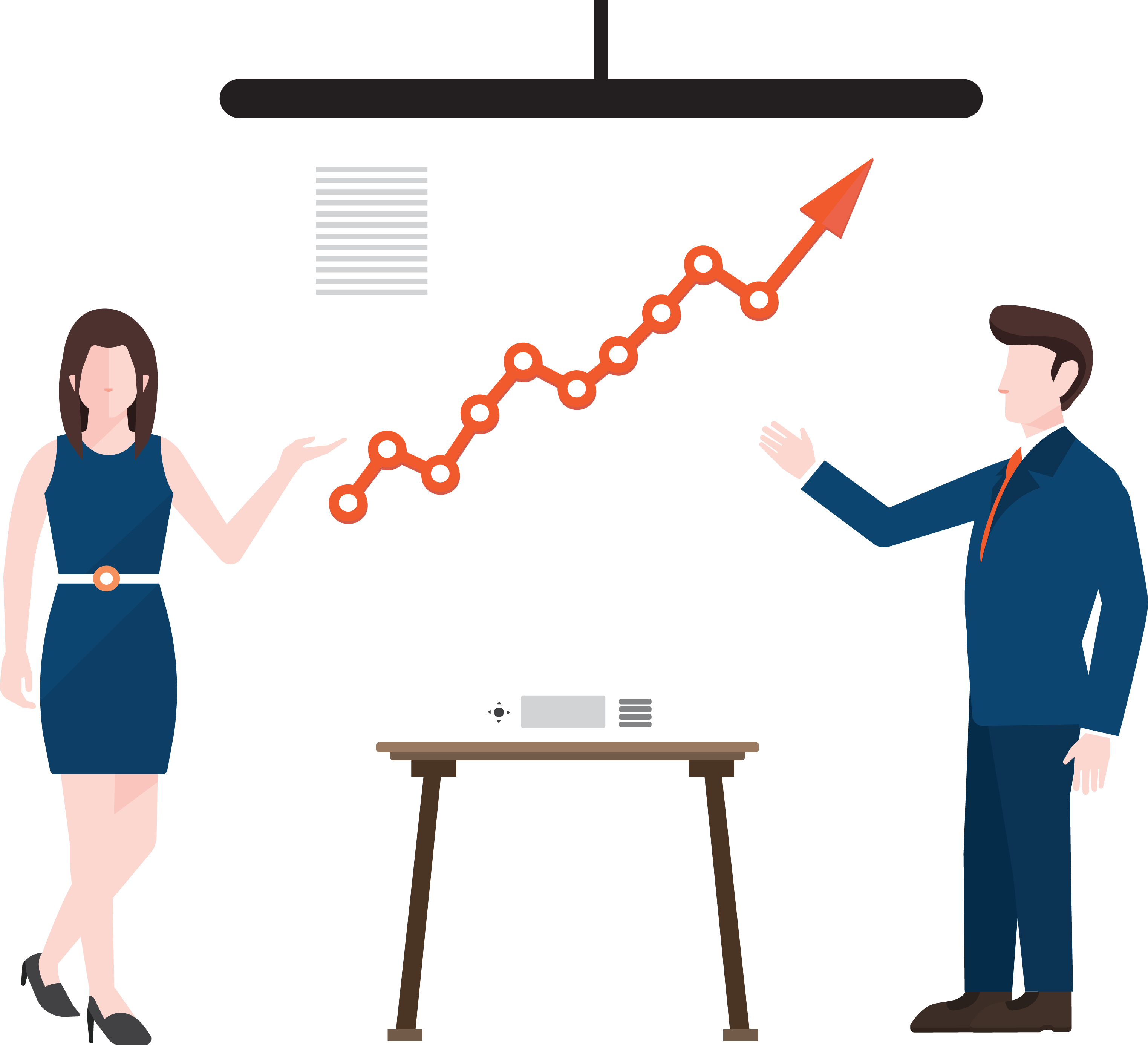 Information Others Cartoon Chain Supply Download Free - Portable Network Graphics (3046x2772), Png Download