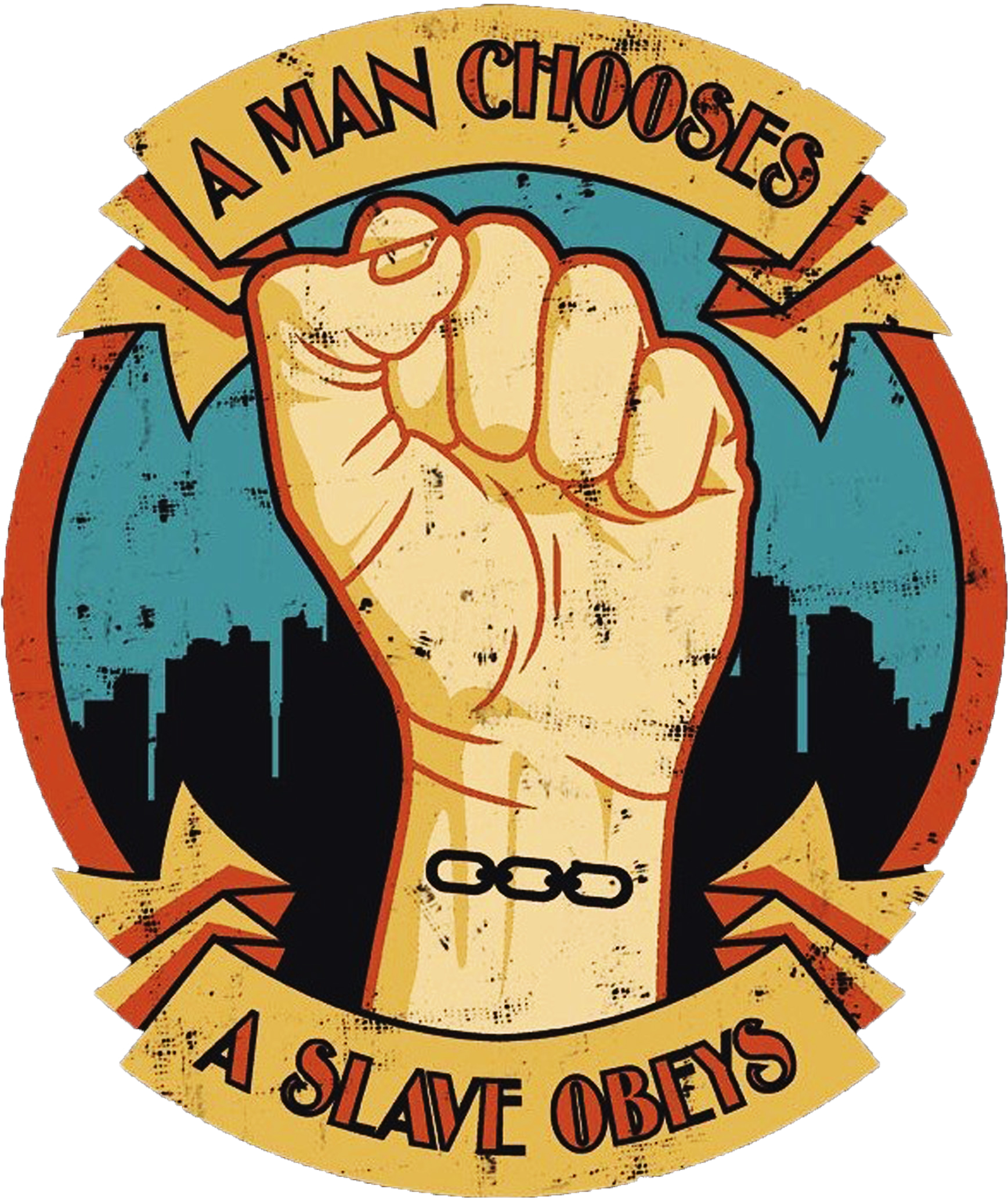 Aniversario Bioshock Chellugames Bioshock Logo Transparent - Man Does A Slave Obeys (3402x2268), Png Download