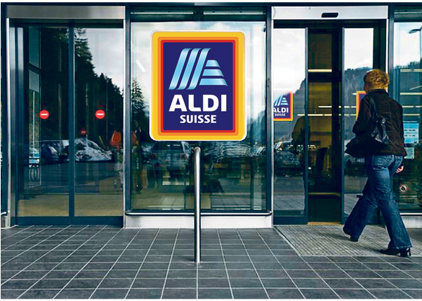 Photo Taken At Aldi Suisse By Business O - Banner (600x600), Png Download