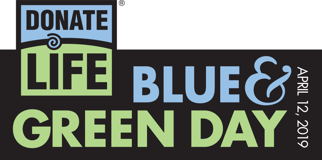 Blue And Green Day Logo - National Blue And Green Day 2018 (1038x518), Png Download