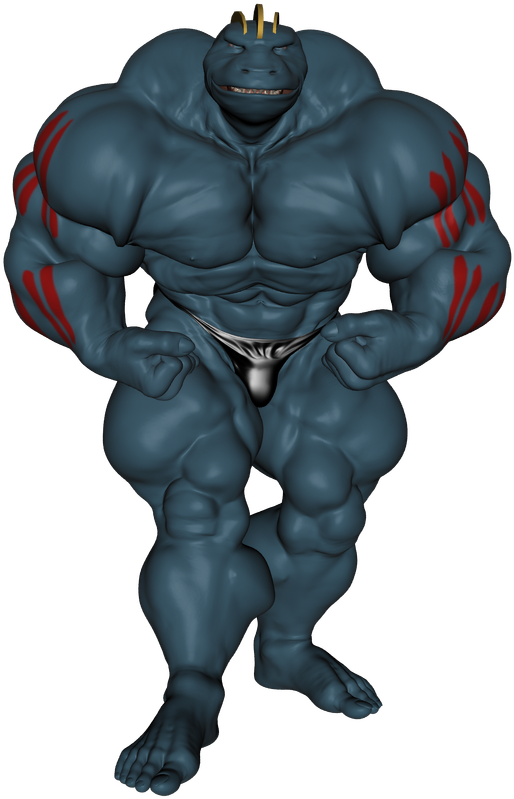 Machoke's Muscle Growing - Illustration (618x800), Png Download