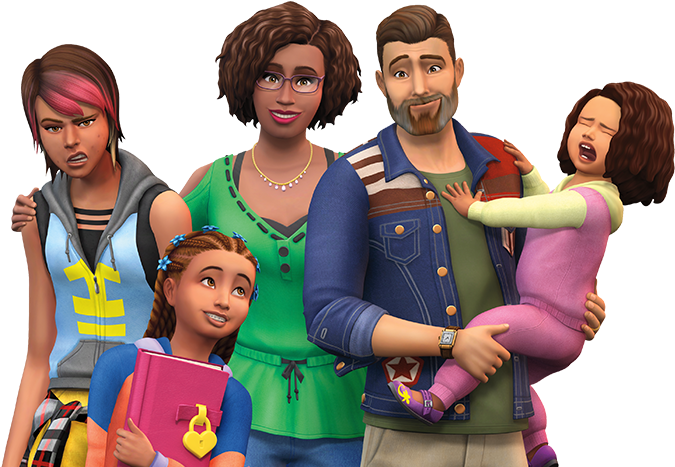 Sims 4 Parenthood Family (955x466), Png Download