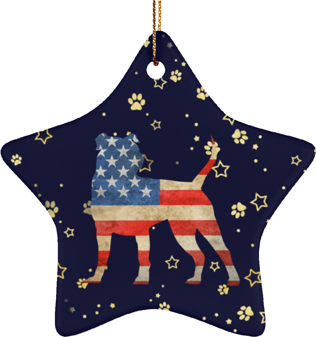 Usa Ceramic Star Ornament (1155x1155), Png Download