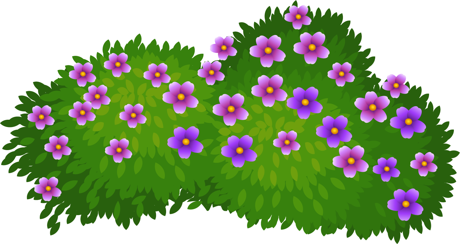 Png Free Download Flower Clip Art Cartoon Green Grass - Imagenes De Arbustos Animados (1501x795), Png Download