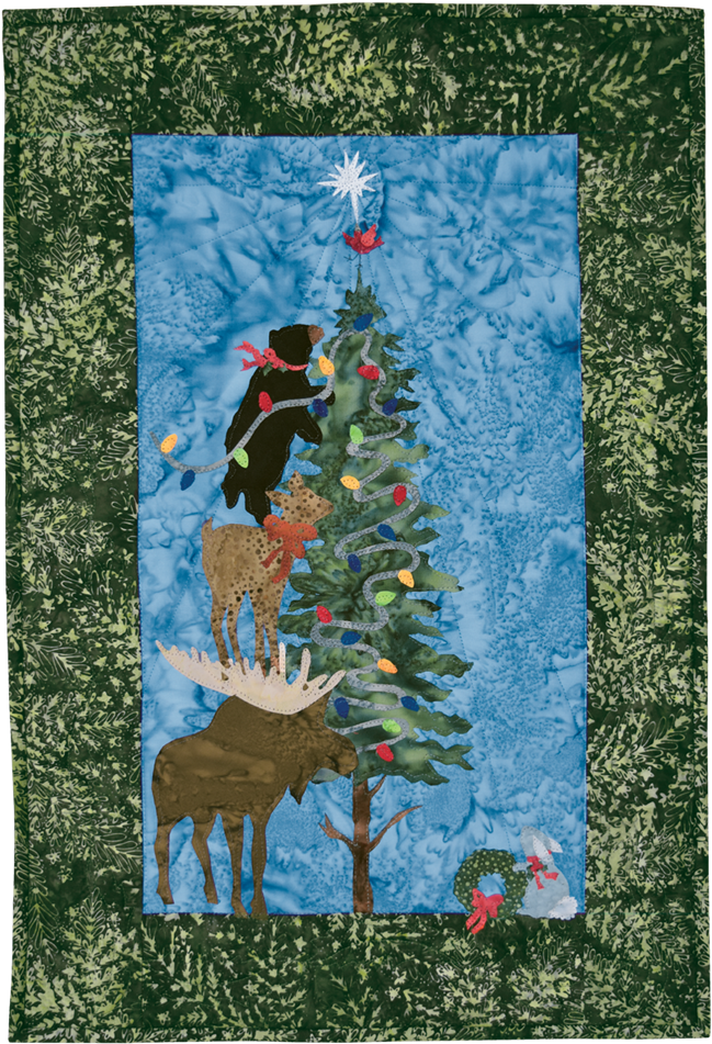 Pattern~o' Christmoose Tree Christmas By Mckenna Ryan - Patchwork (750x1080), Png Download