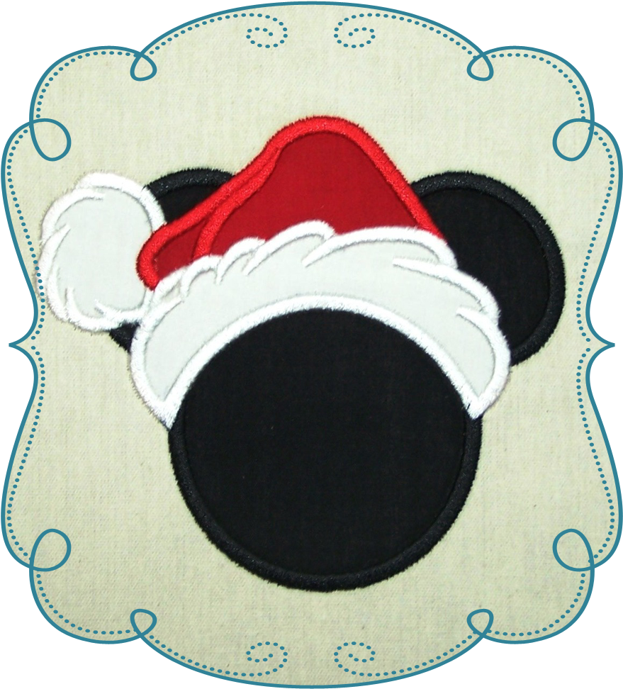 Christmas Mike - Embroidery Minnie Mouse Christmas Designs (1000x1000), Png Download
