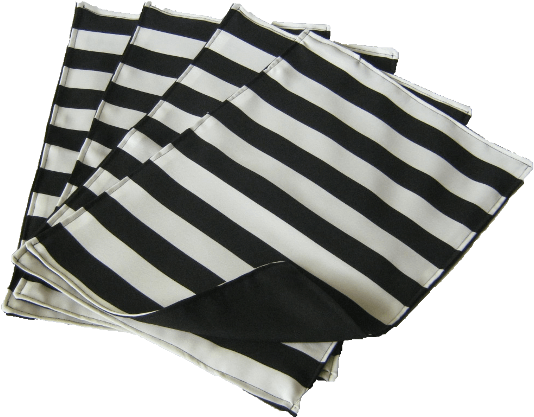 Placemat Black And White Striped - Scarf (640x480), Png Download