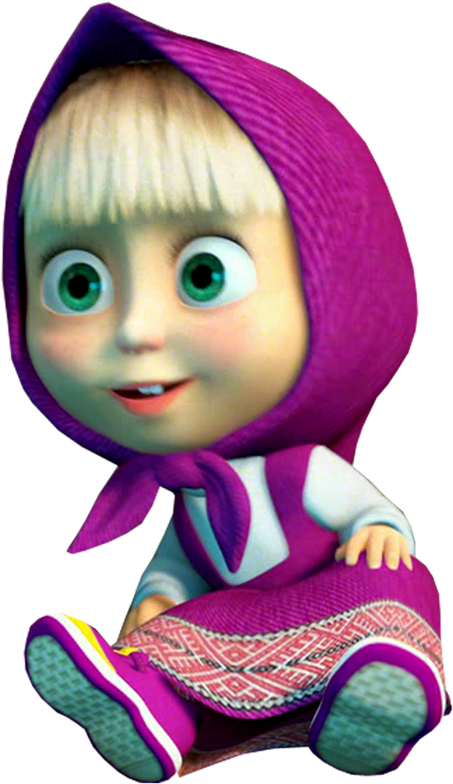 Imágenes De Masha Y El Oso Bear Party, Masha And The - Masha Y El Oso Gif (469x800), Png Download