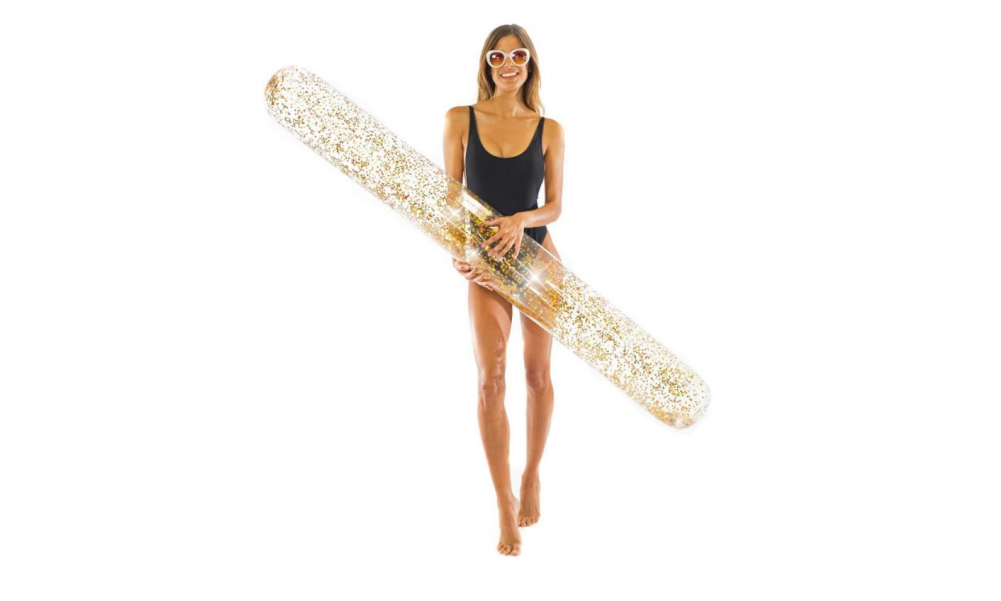 57 Pcs Pool Candy Gold Glitter Super Noodle, 72 Inches - Pajamas (1000x1000), Png Download