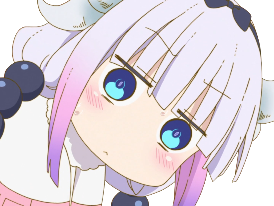 Sticker Kikoojap Kanna Kamui Kj Anime Loli - Miss Kobayashi's Dragon Maid Kanna Gif (893x670), Png Download