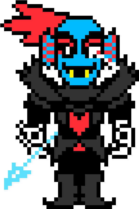 Image Warriorstale Undyne Spritepng Undertale Au Wiki - Undertale Undyne The Undying Sprite (587x867), Png Download