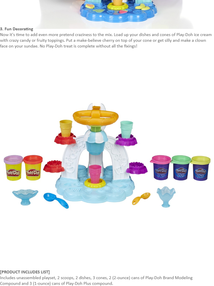 Specifications Of Play-doh Kitchen Creations Swirl - Play Doh Swirl N Scoop Ice Cream (750x1000), Png Download