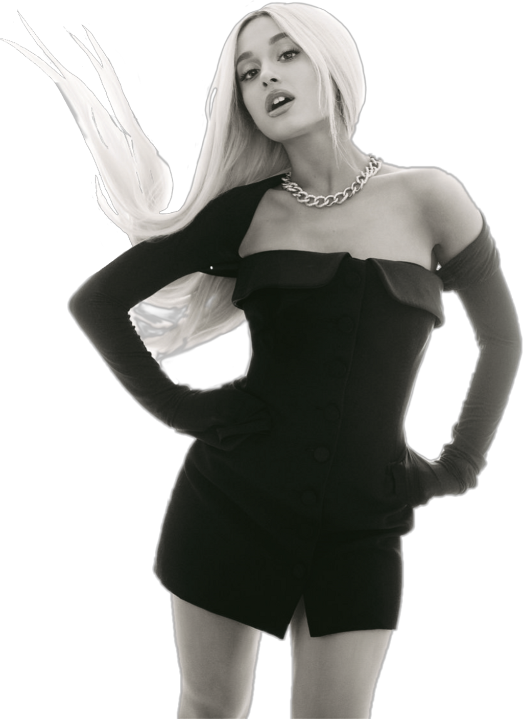 Ariana Sticker - Ariana Grande Elle Photoshoot (1024x1406), Png Download