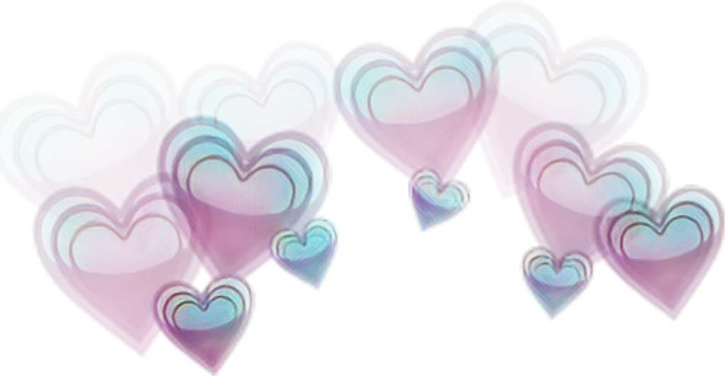 Love Flowercrown Heart Galaxy Emoji - Transparent Heart Crown Png (1024x532), Png Download