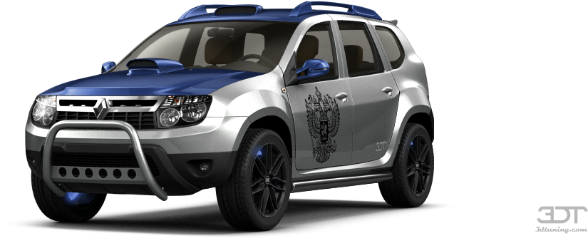 Renault Duster Crossover 2012 Tuning - 3d Tuning Renault Duster (1004x373), Png Download
