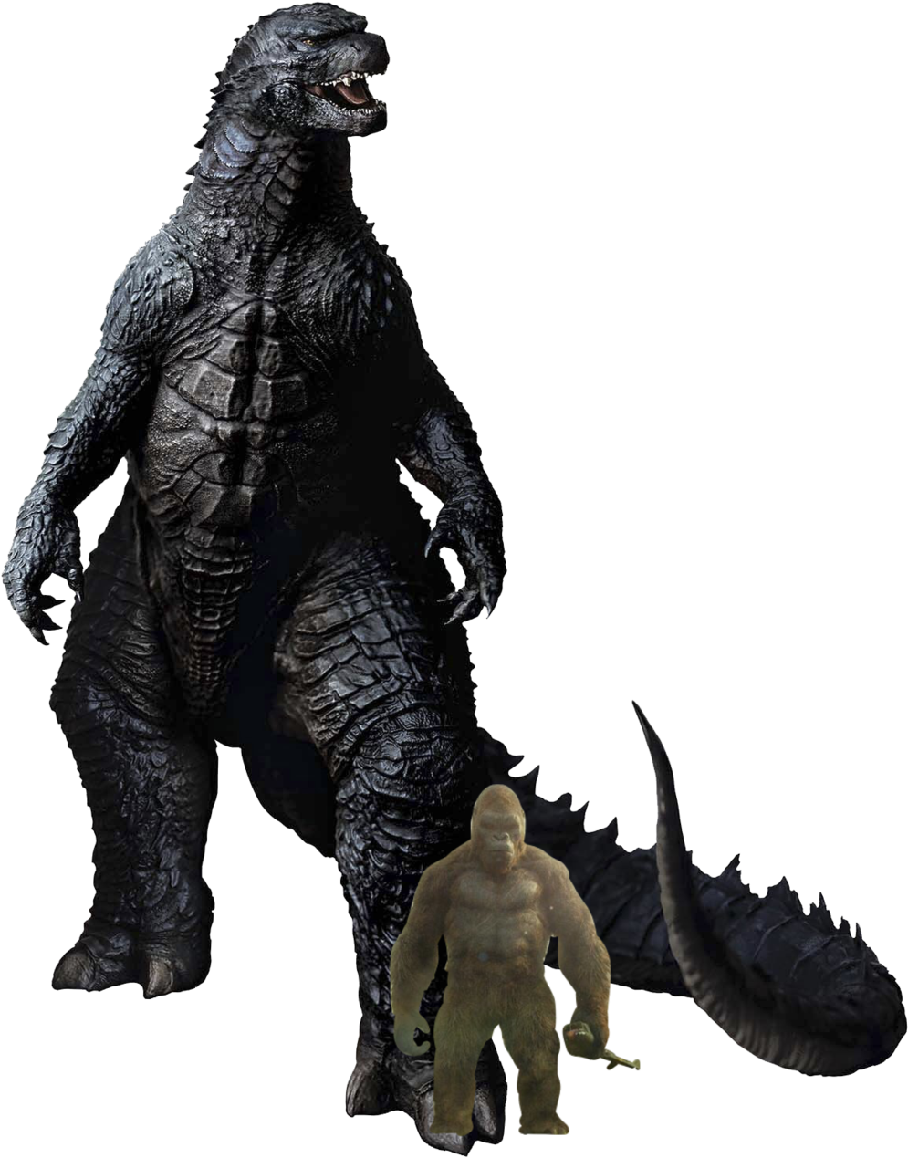 Kong Skull Island Post Credits Scene - Godzilla 2014 Vs Kong 2017 Size (1024x1290), Png Download