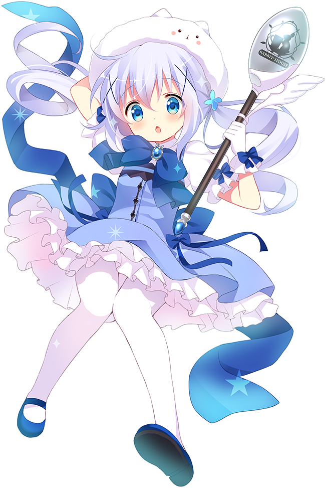 'is The Order A Rabbit' Gets A Magical Girl Spin-off, - Chino Kafuu Magical Girl (651x973), Png Download