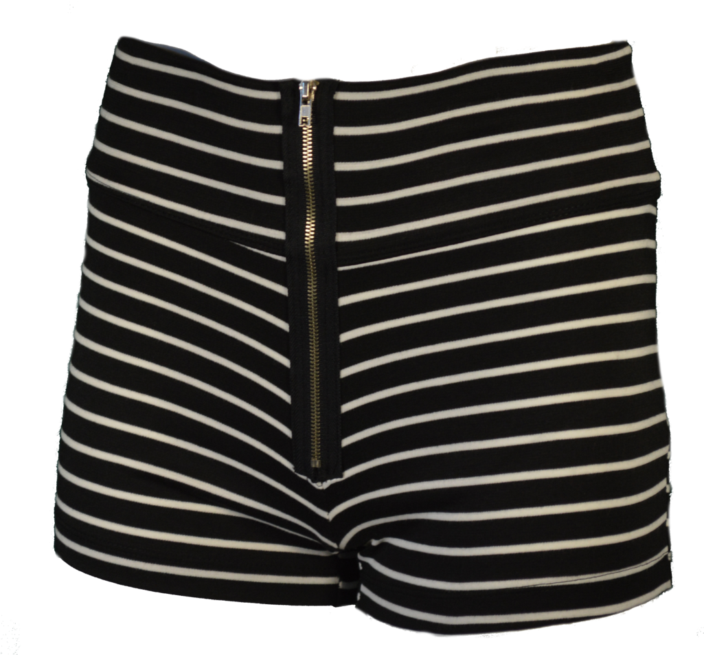 Black Stripe Shorts - Shirt (1024x960), Png Download