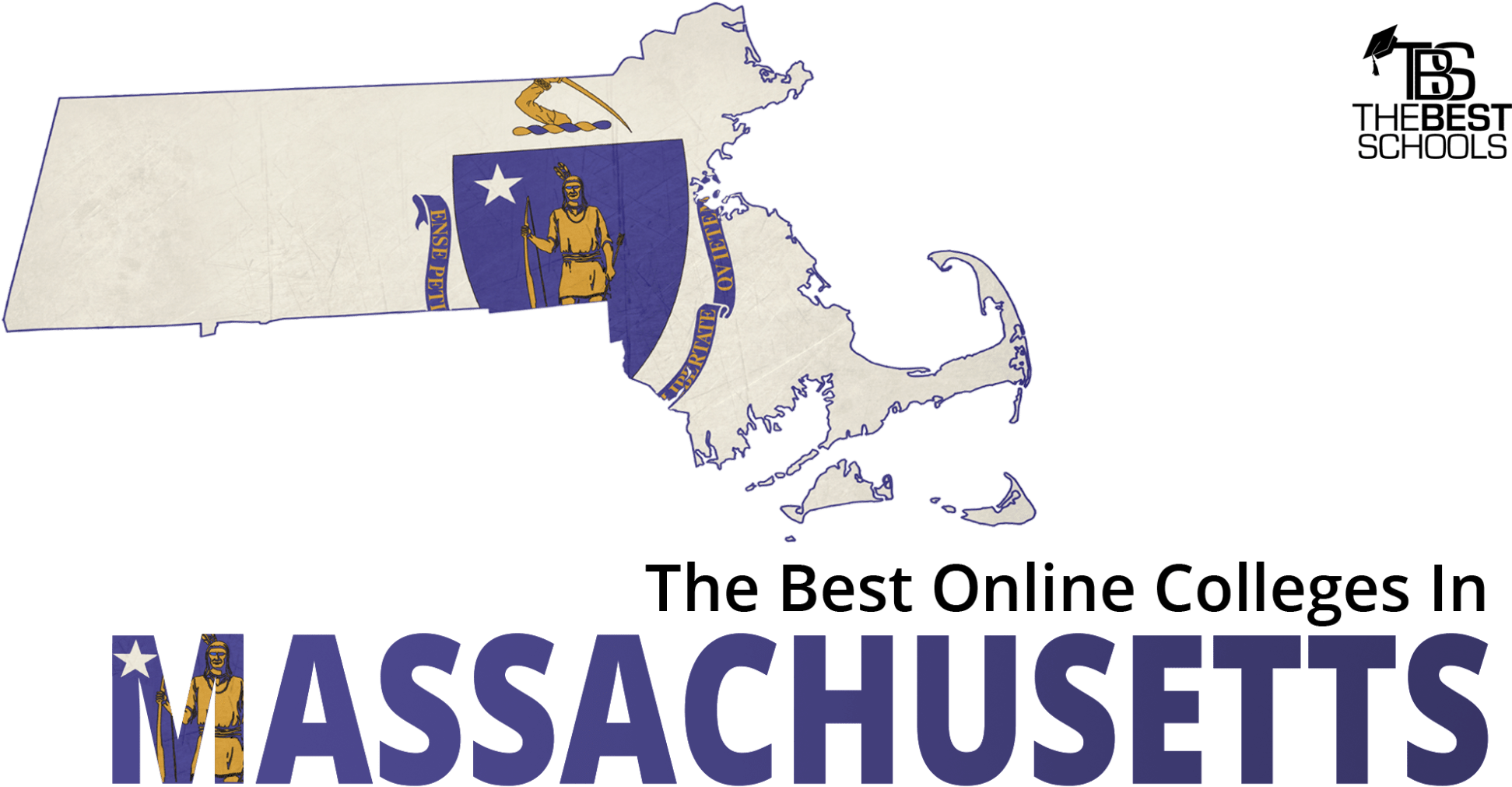 The Best Online Colleges In Massachusetts - Massachusetts State Flag (2000x1125), Png Download