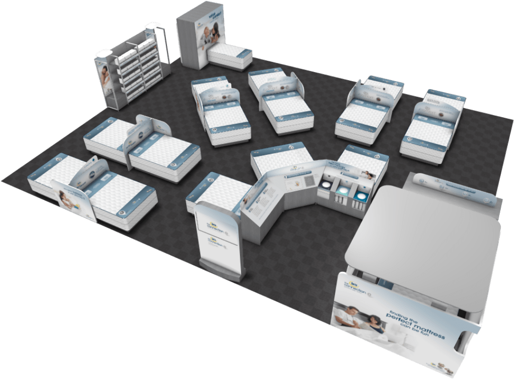 The Serta Connection Showroom Created A Seamless Connection - Floor Plan (1170x838), Png Download