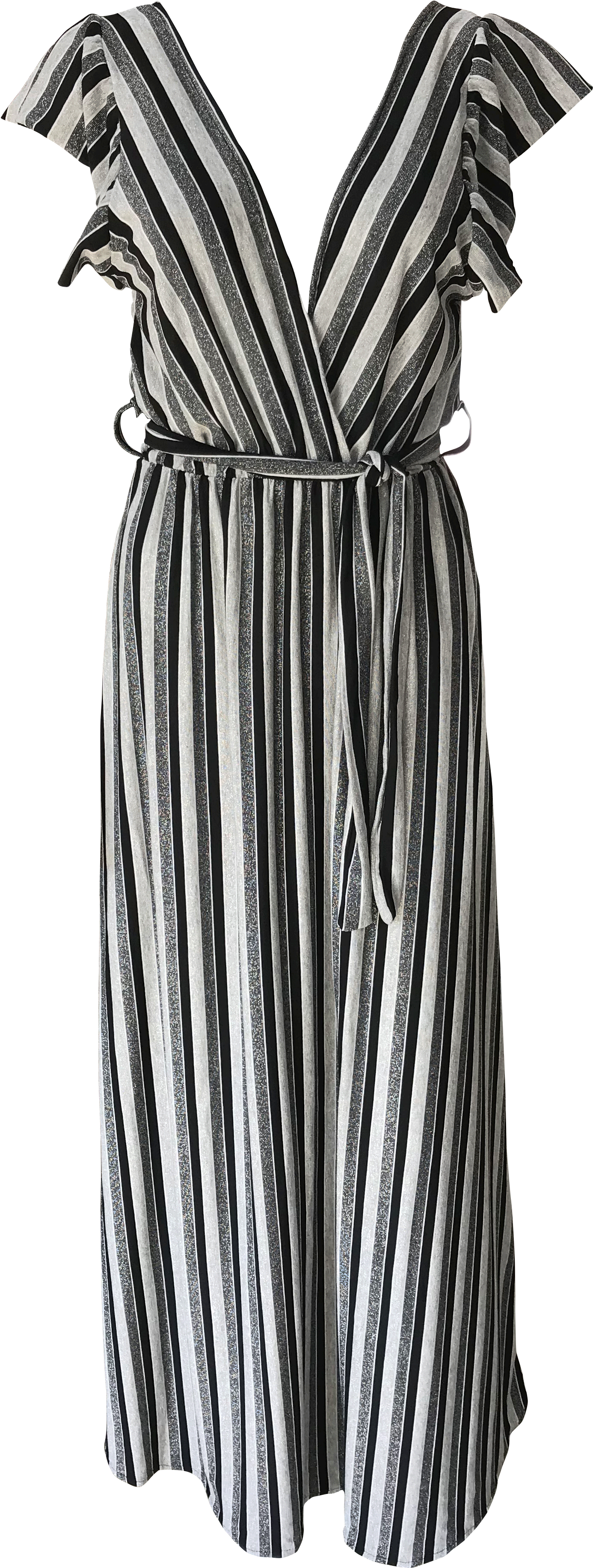 Silver & Black Stripe Maxi Dress - Cocktail Dress (3024x4032), Png Download