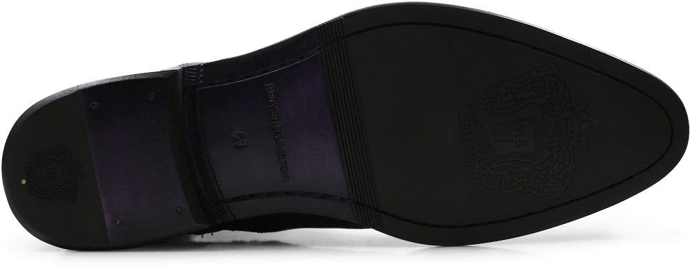 Ankle Boots Erol 32 Black Elastic Purple Flame - Slip-on Shoe (1024x1024), Png Download