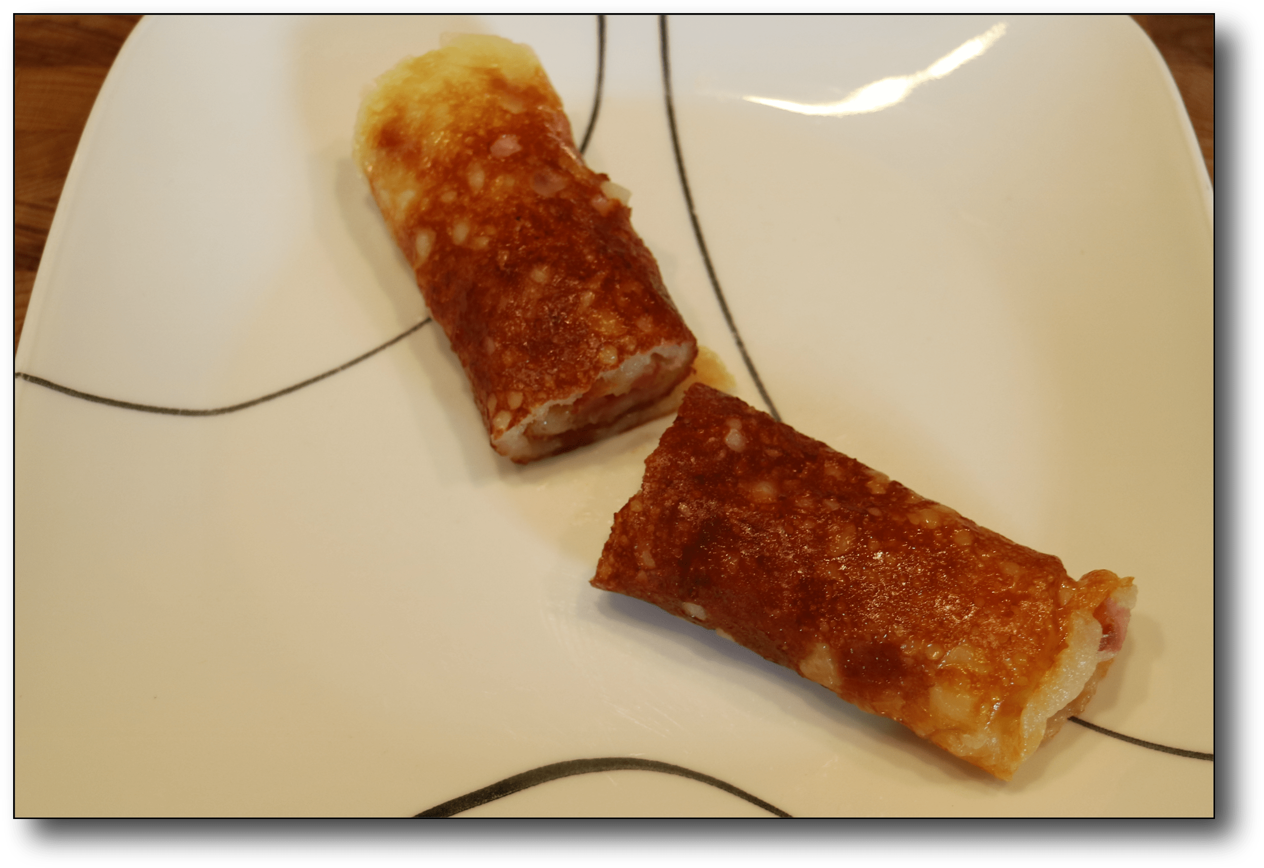 Non Egg Breakfasts Low Carb Roll Up - Nem Rán (2620x1805), Png Download