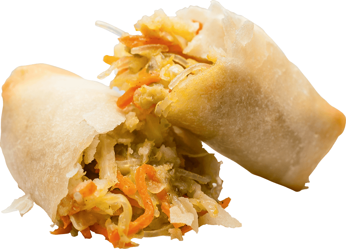 Large Spring Roll - Dish (1111x801), Png Download