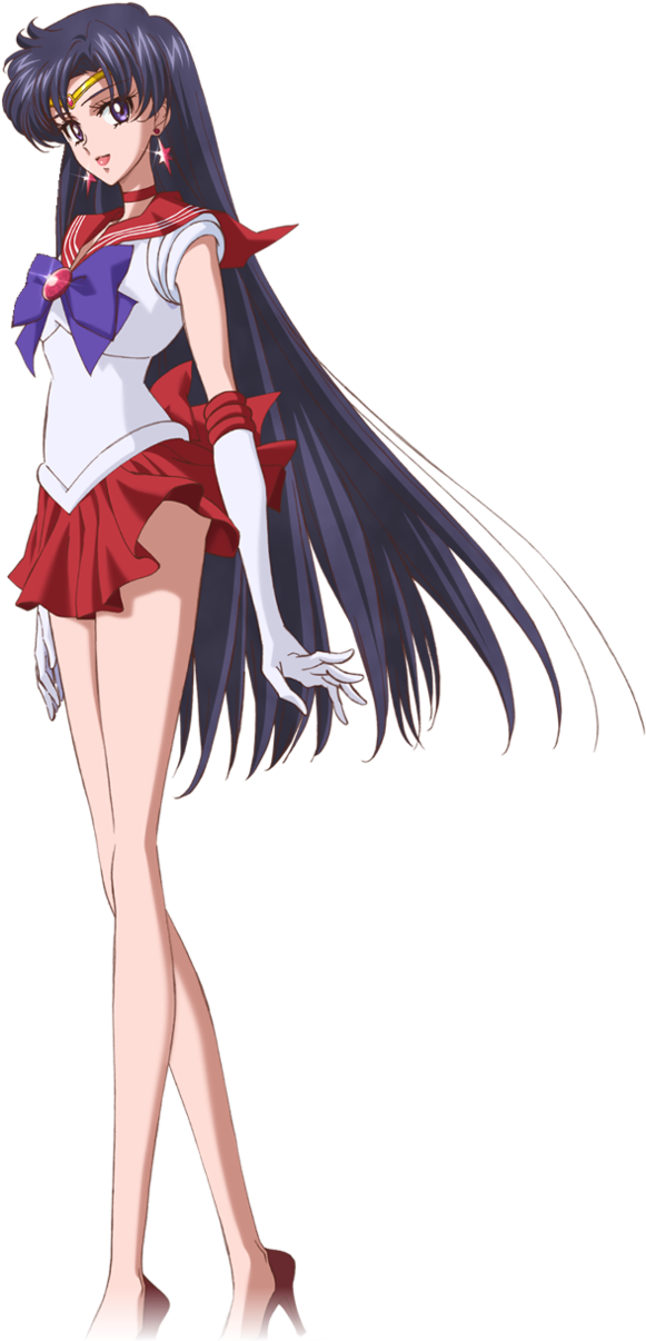 31 Images About Sailor Moon On We Heart It - Sailor Moon Crystal Sailor Mars Png (580x1280), Png Download
